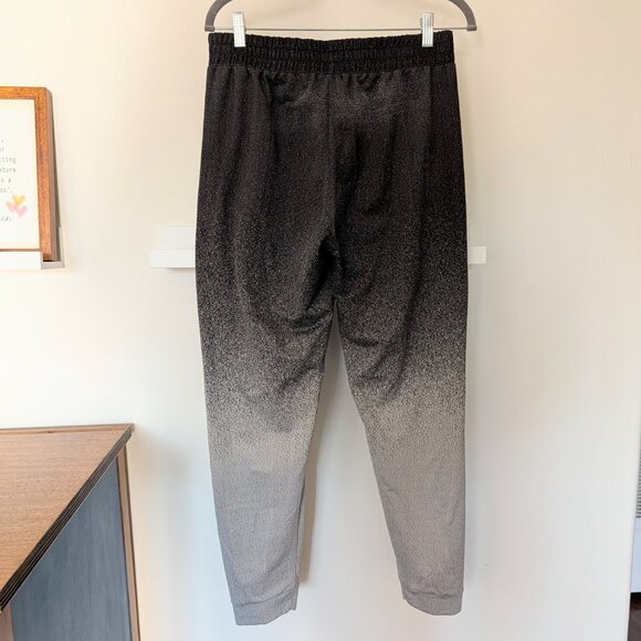MPG Totally Ombre Printed Jogger Pants Women's M Black Grey Athleisure - Picture 9 of 9